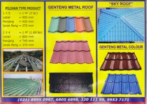 Harga Genteng Metal Pasir Per Lembar Terbaru 2020 Niaga Baja