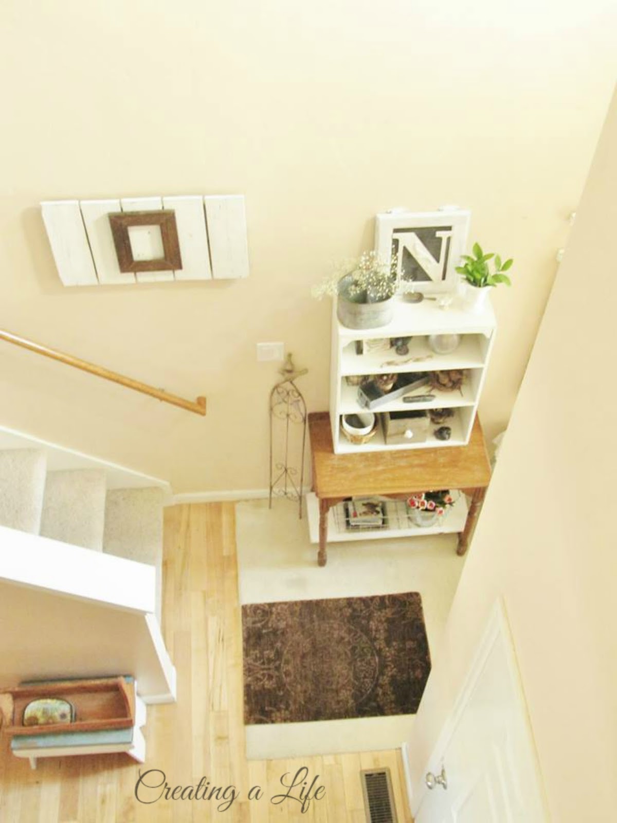 Creating A Life DIY Hutch in the Entryway