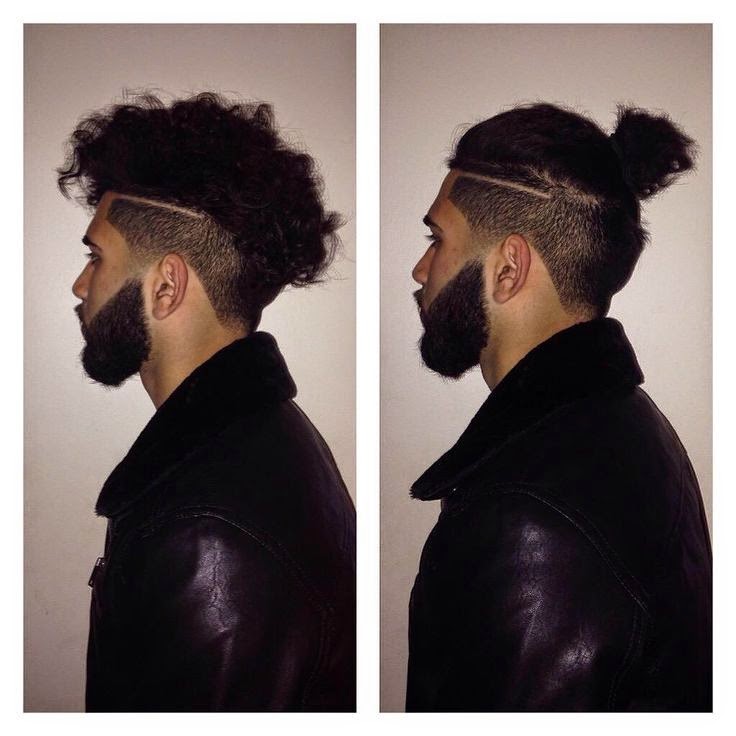 All About Hairstyle Undercut Man Bun For Curly Men