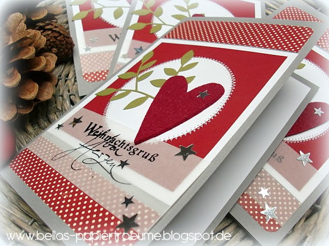 Bellas Papierträume: Weihnachtsgrüße von Herzen 14