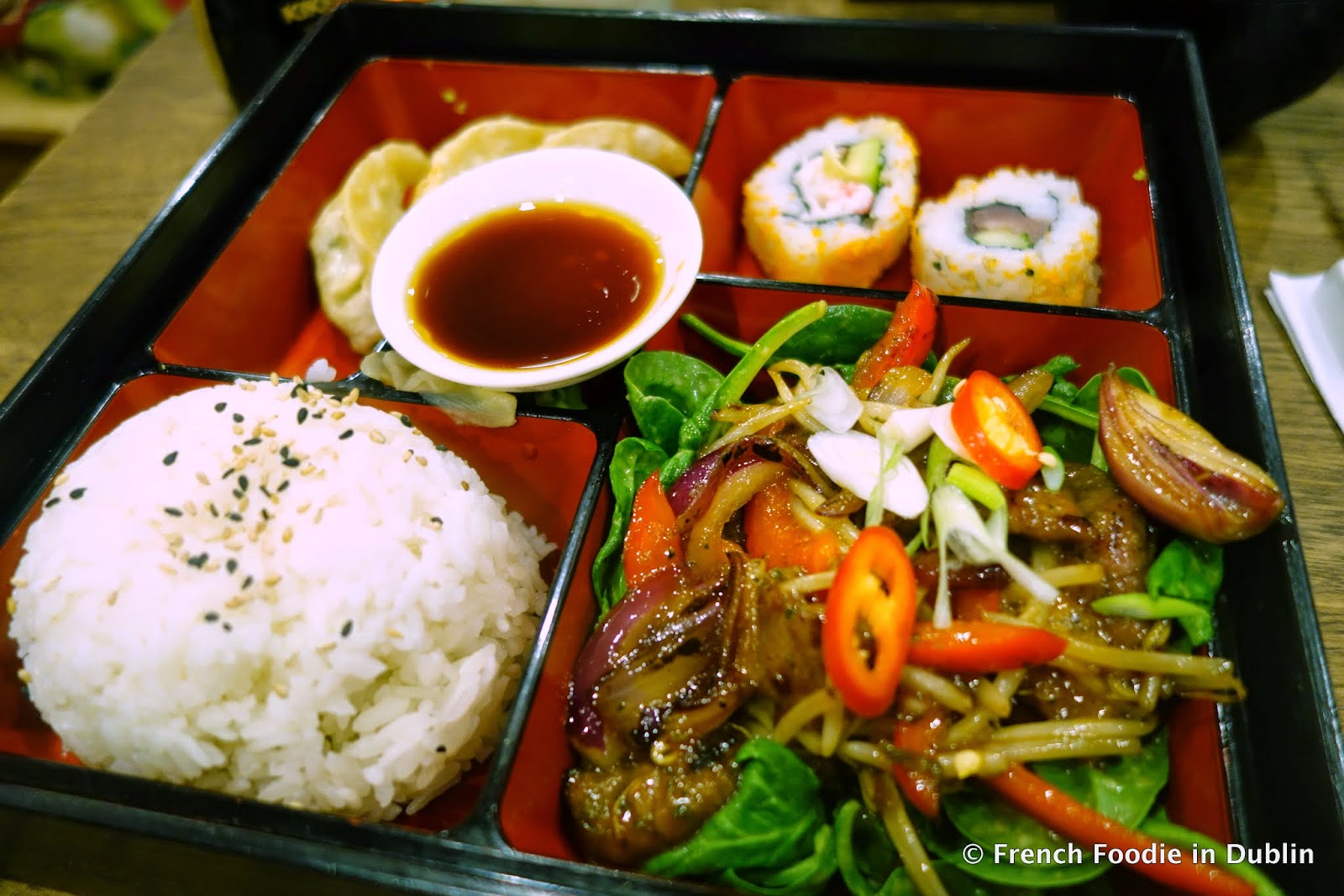 Bento Lunch Box at Zakura, Wexford Street, Dublin 2 French Foodie in