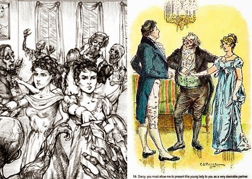 Ilustraciónes de Orgulo y Prejuicio y Zombies