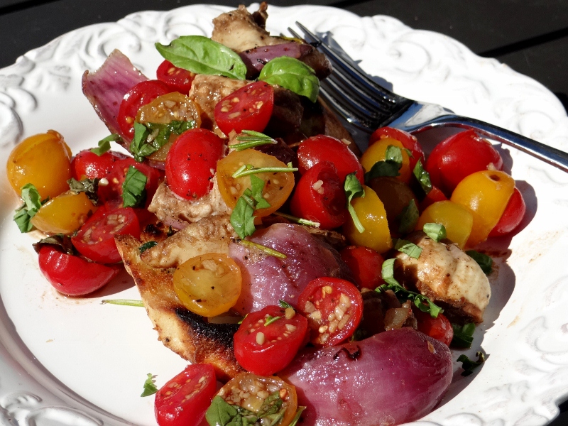...a quiet life... grilled rosemary skewered chicken
