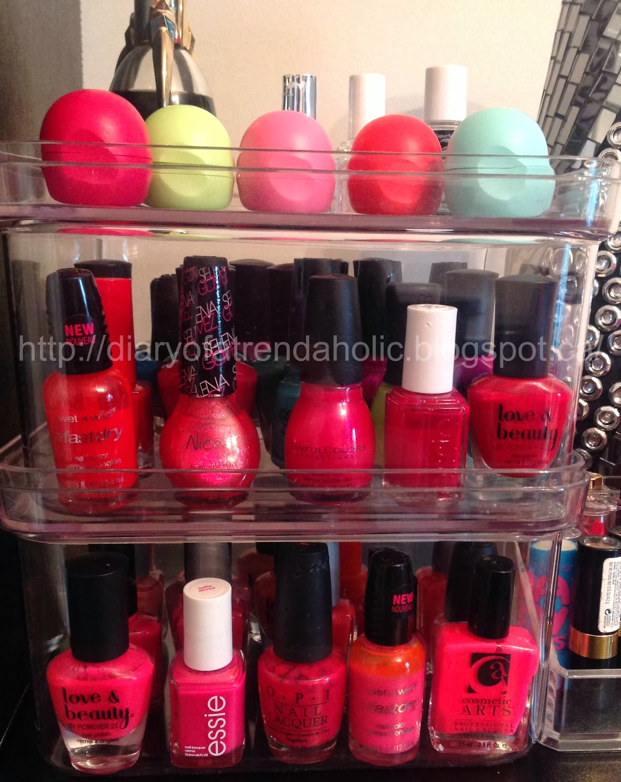 Diary of a Trendaholic Nail Polish Storage Ideas