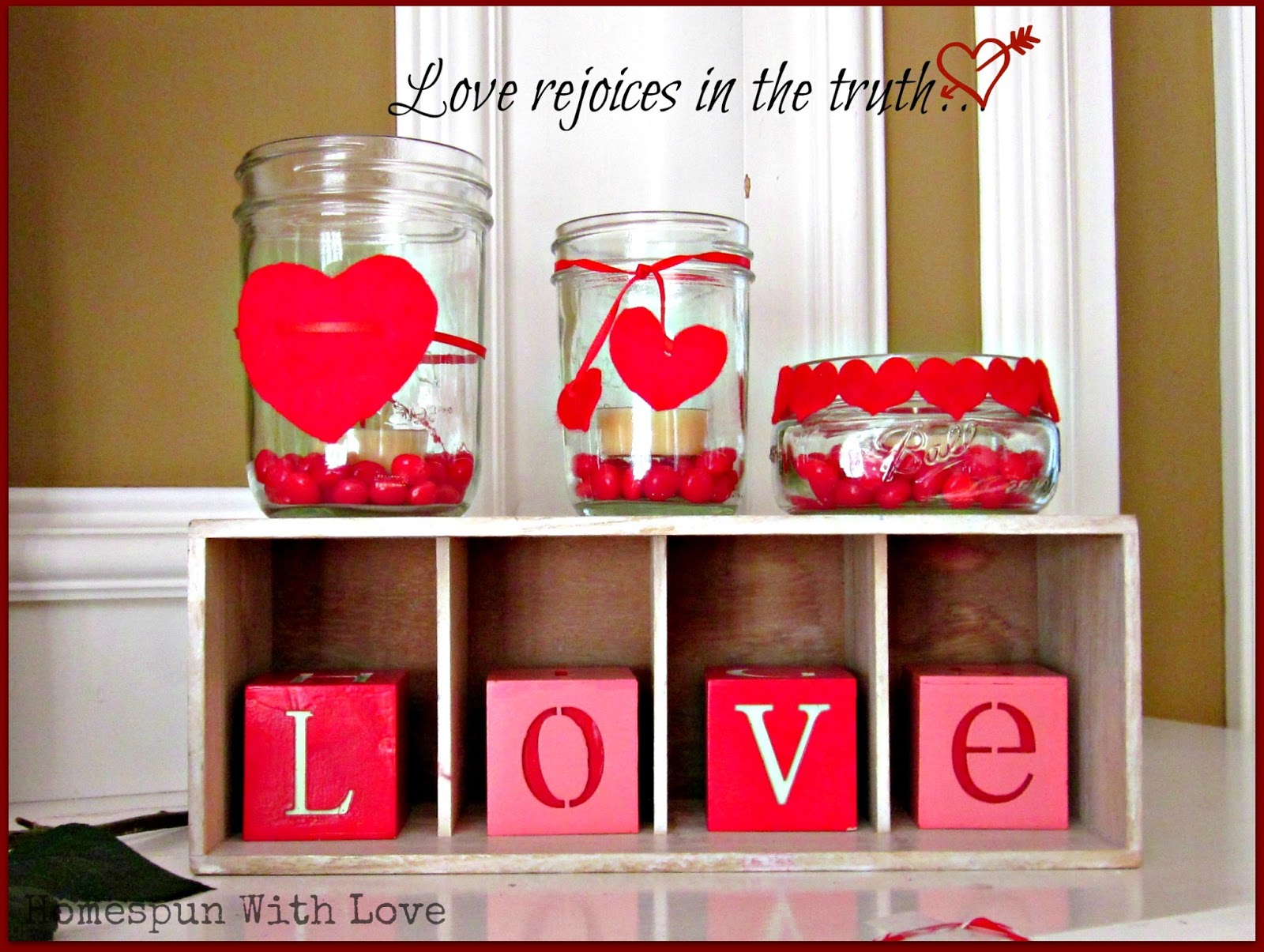 Homespun With Love Valentine Love Candles