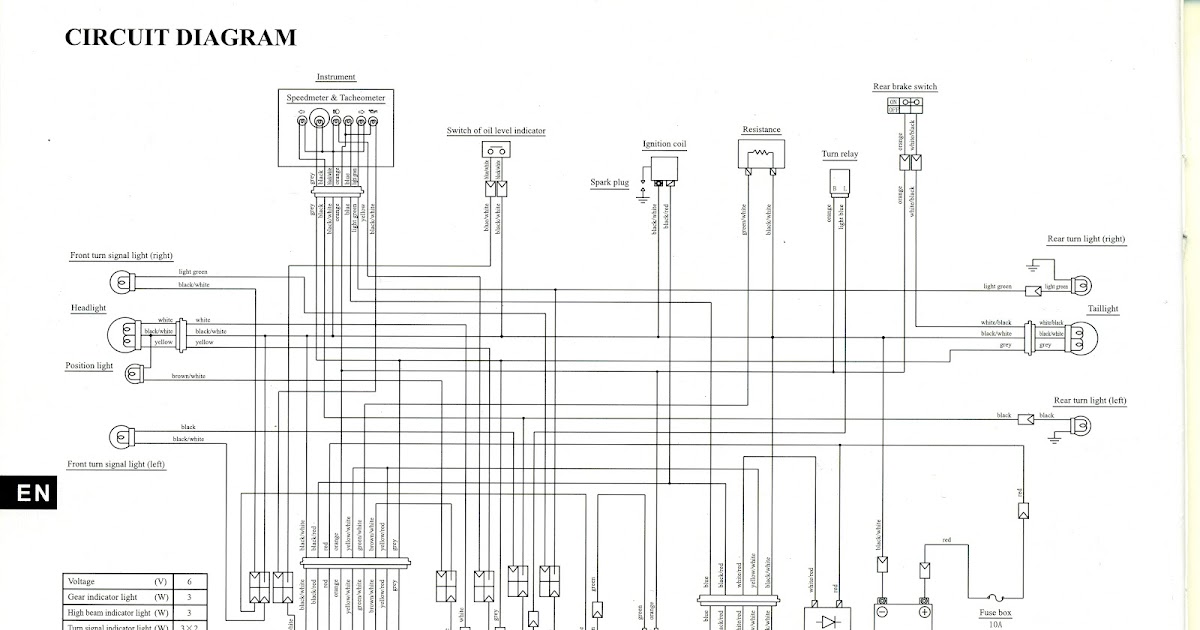 Suzuki AX100 Pasión por 2T: Diagrama electrico del Suzuki Ax 100 en Hd