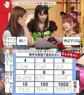 Japanees girls and numbers