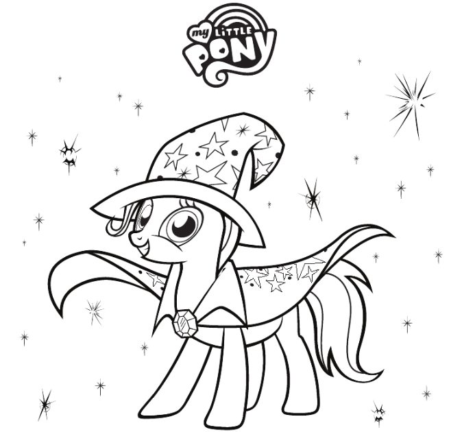 Equestria Daily - MLP Stuff!: Great and Powerful Coloring Page