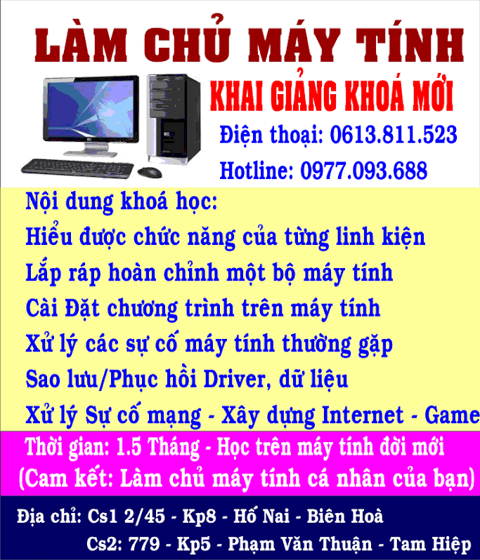 LÀM CHỦ MÁY TÍNH CÁ NHÂN