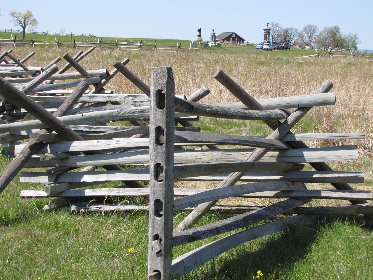 Action Front! Snake rail fence (or worm fence) gate opening