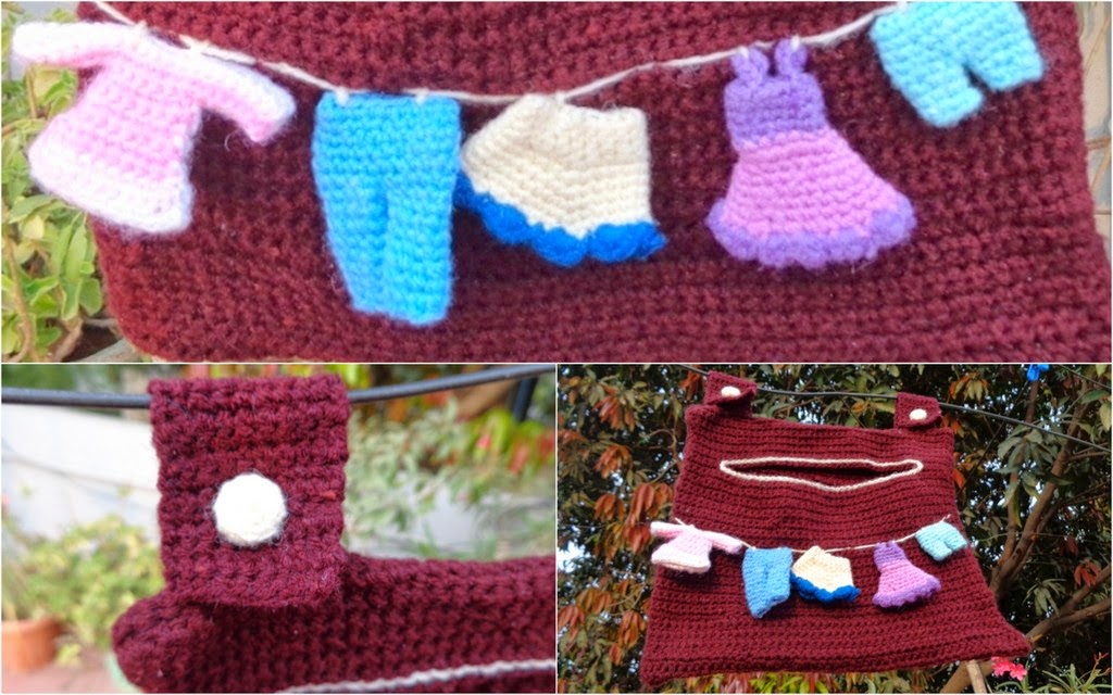 Crochet clothes pin holder and hangers My experiments with crafts