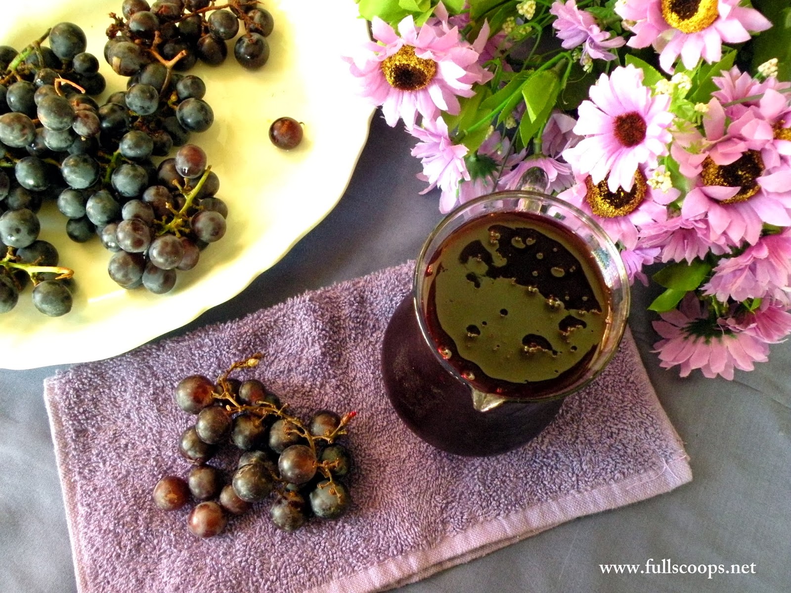 Grape Squash Recipe / How to make Grape Squash Full Scoops A food