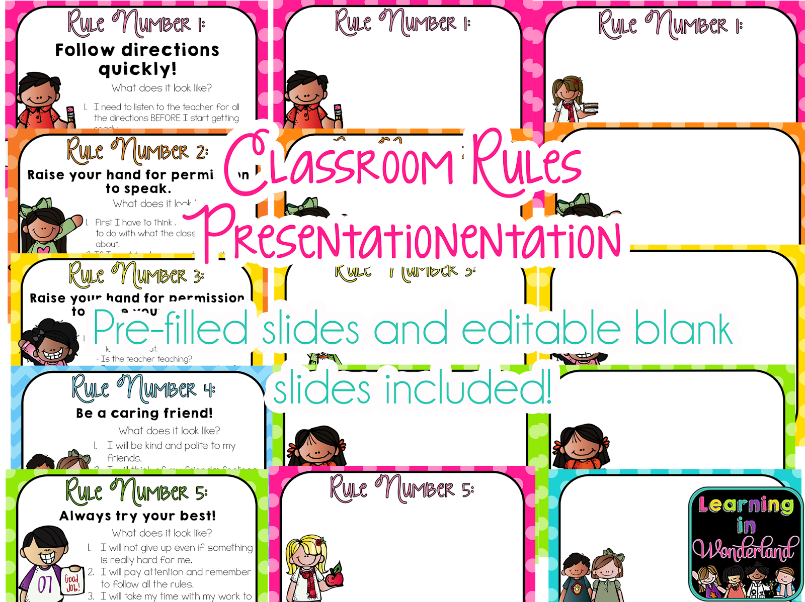 Classroom Rules Learning In Wonderland