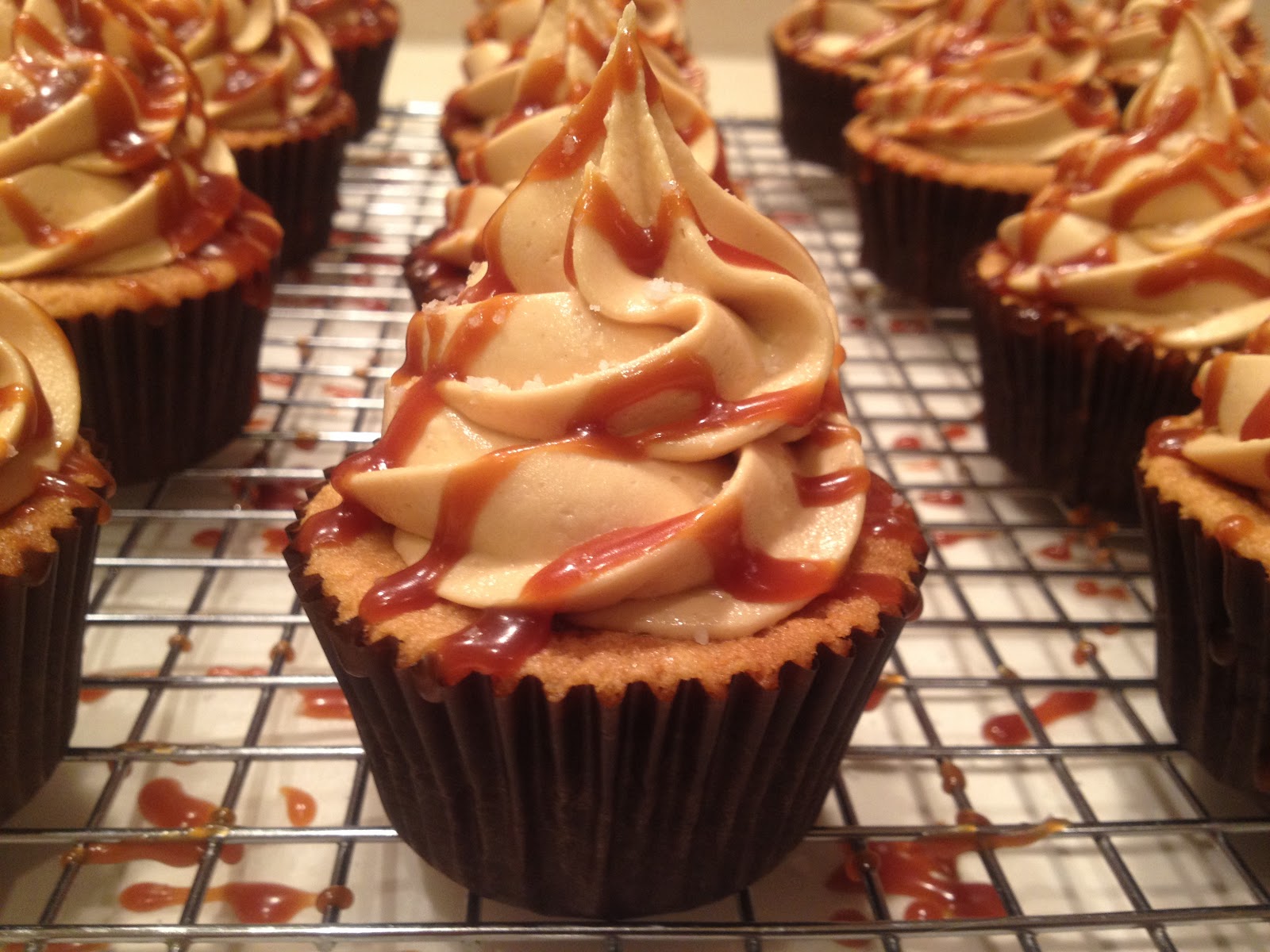 Frosted! Salted Caramel Cupcakes