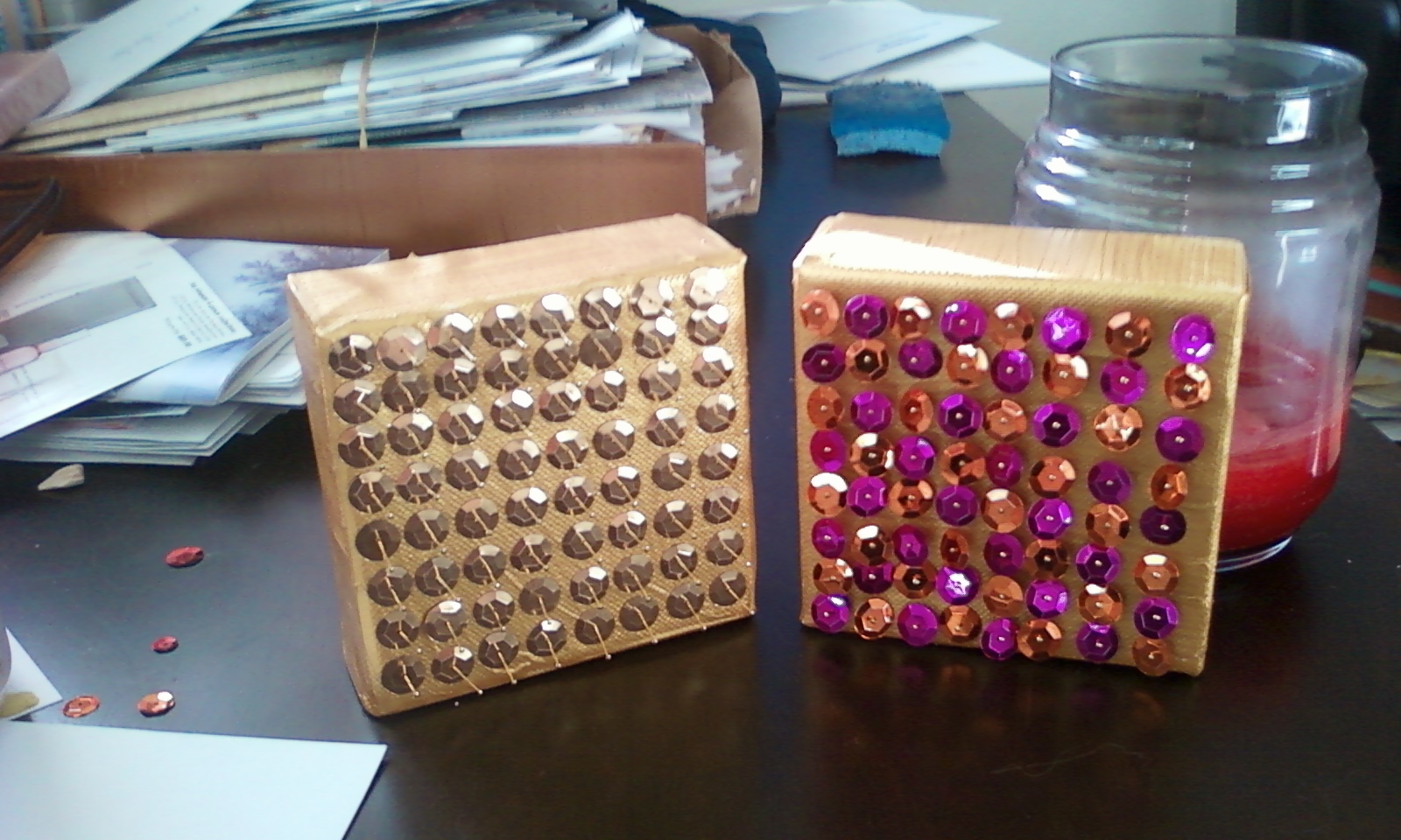 Sheridan in the City make it sequin board