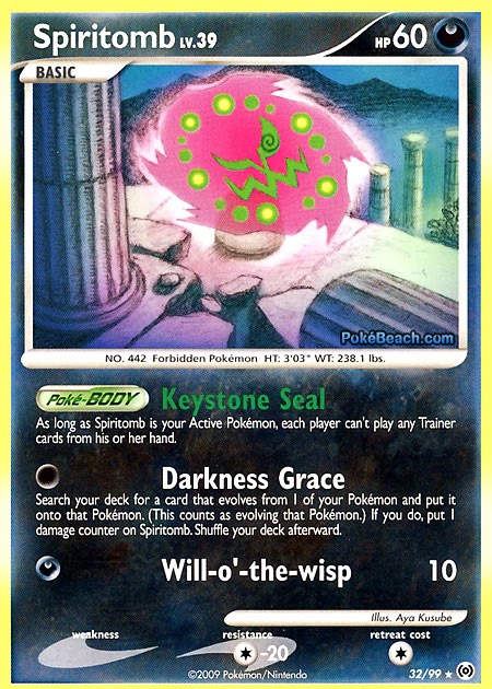 PrimetimePokemon's Blog: Spiritomb -- Arceus Pokemon Card Review