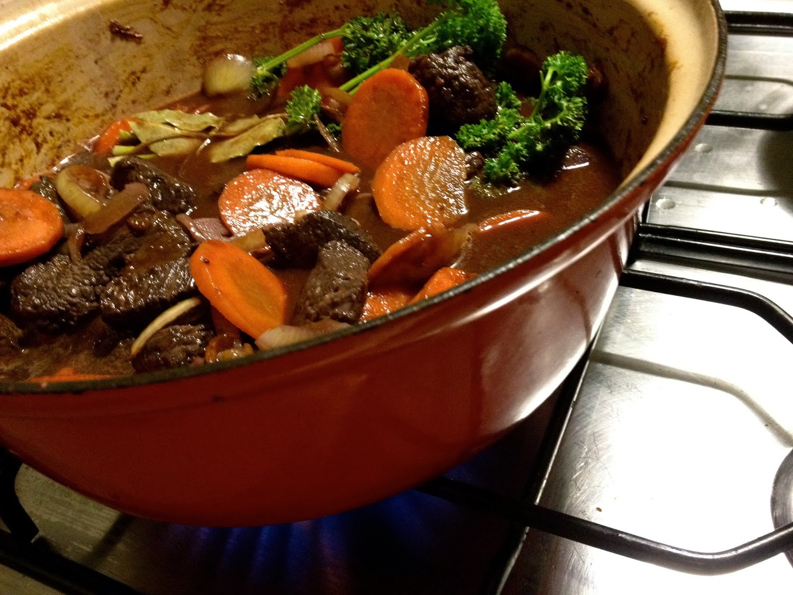 Aan Tafel Bij De Rusty Burgers Winterse Boeuf Bourguignon