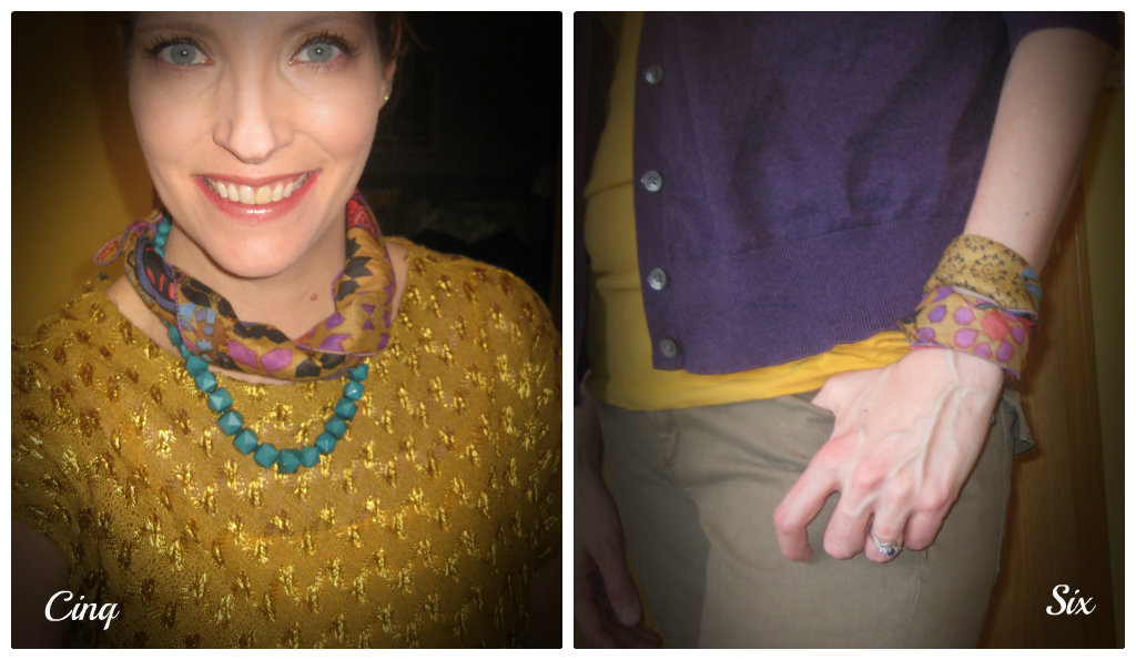 VV Boutique Style How to Wear a Small Square Scarf