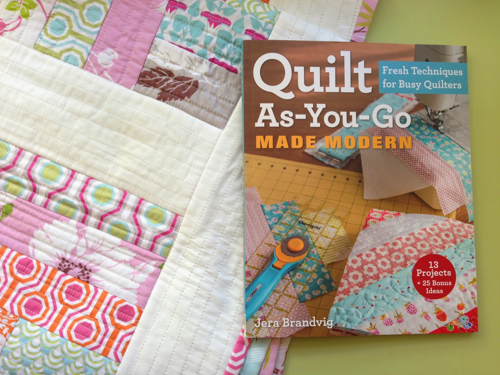 Quilt as you Go Made Modern, sneak peak! Quilting In The Rain