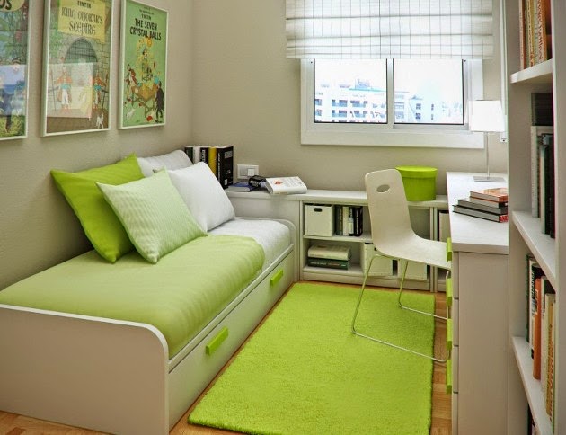 Dormitorios con Escritorios Funcionales para Estudiantes : Decoración