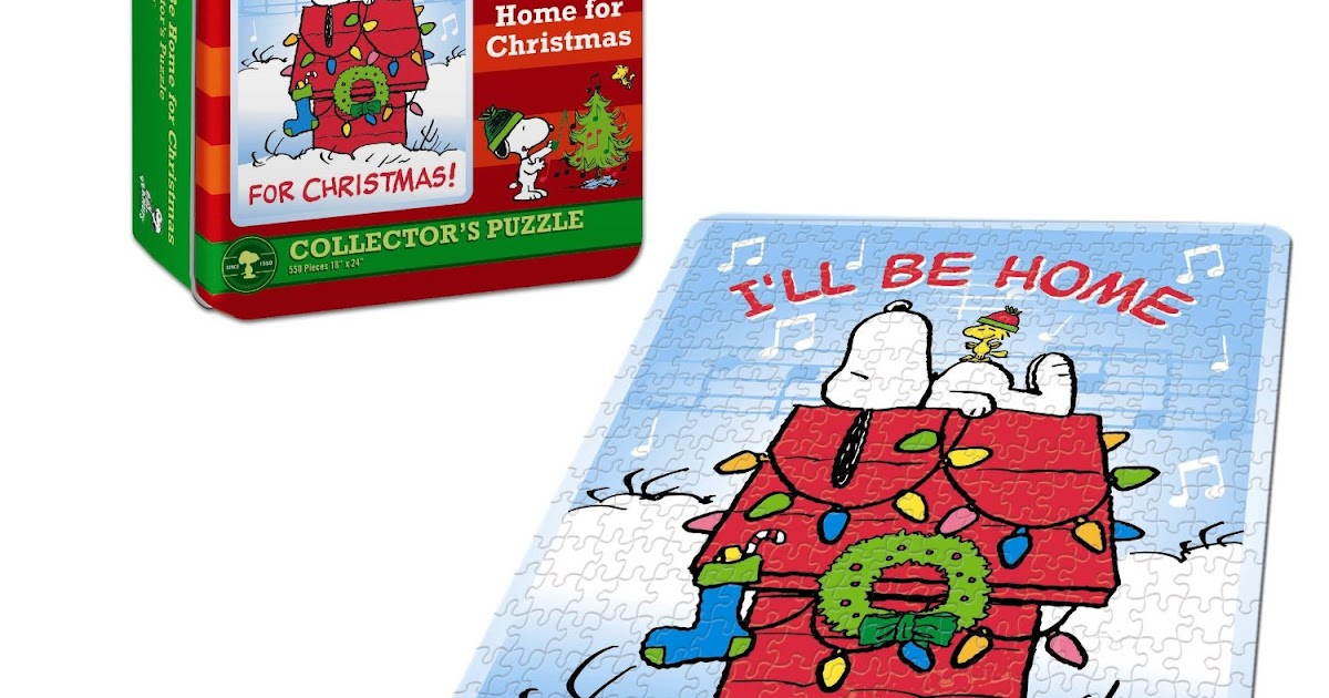 Christmas Every Day Peanuts 'I'll Be Home For Christmas' Snoopy Jigsaw