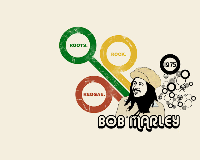 Bob Marley Roots Rock Reggae Design HD Wallpaper