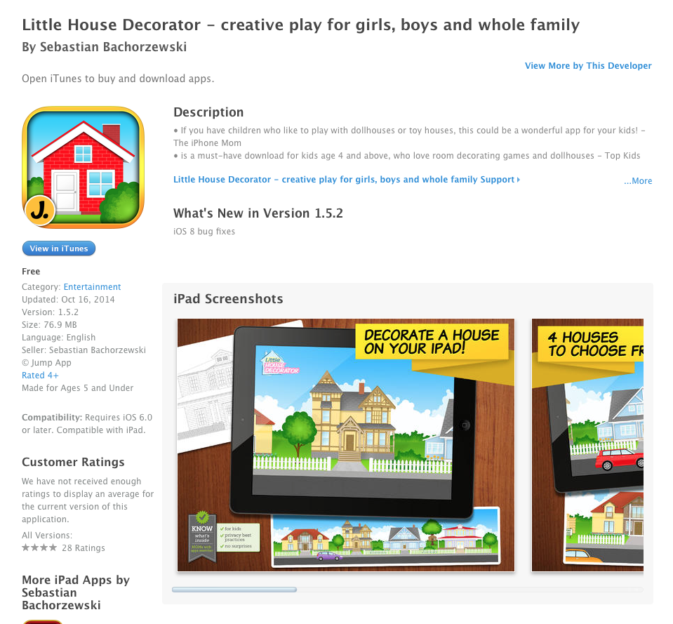 Ucet Free Ios App Today Little House Decorator Creative Play