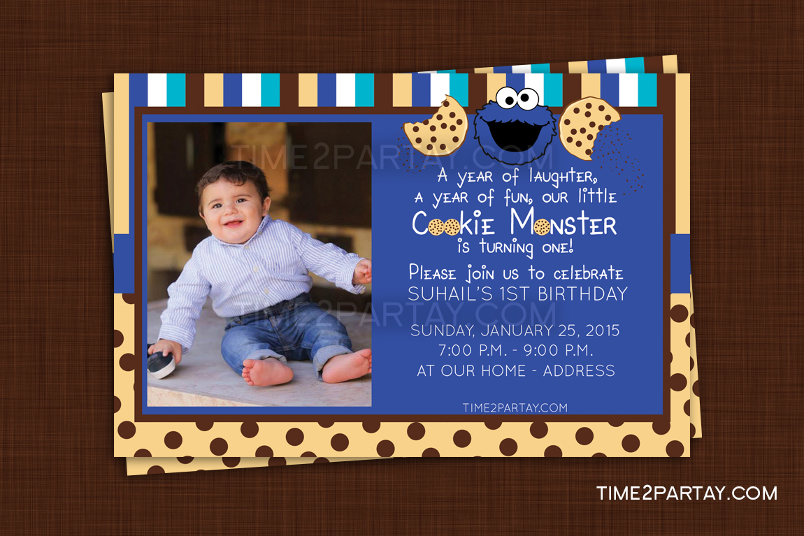 Cookie Monster Themed 1st Birthday Time2partay Com