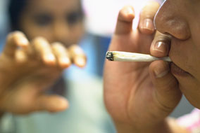 blacks smoking weed