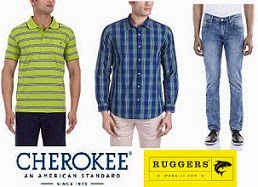 Flat 50% to 70% Off on Ruggers Men’s Clothing | Cherokee Men’s Clothing @ Amazon starts Rs.107