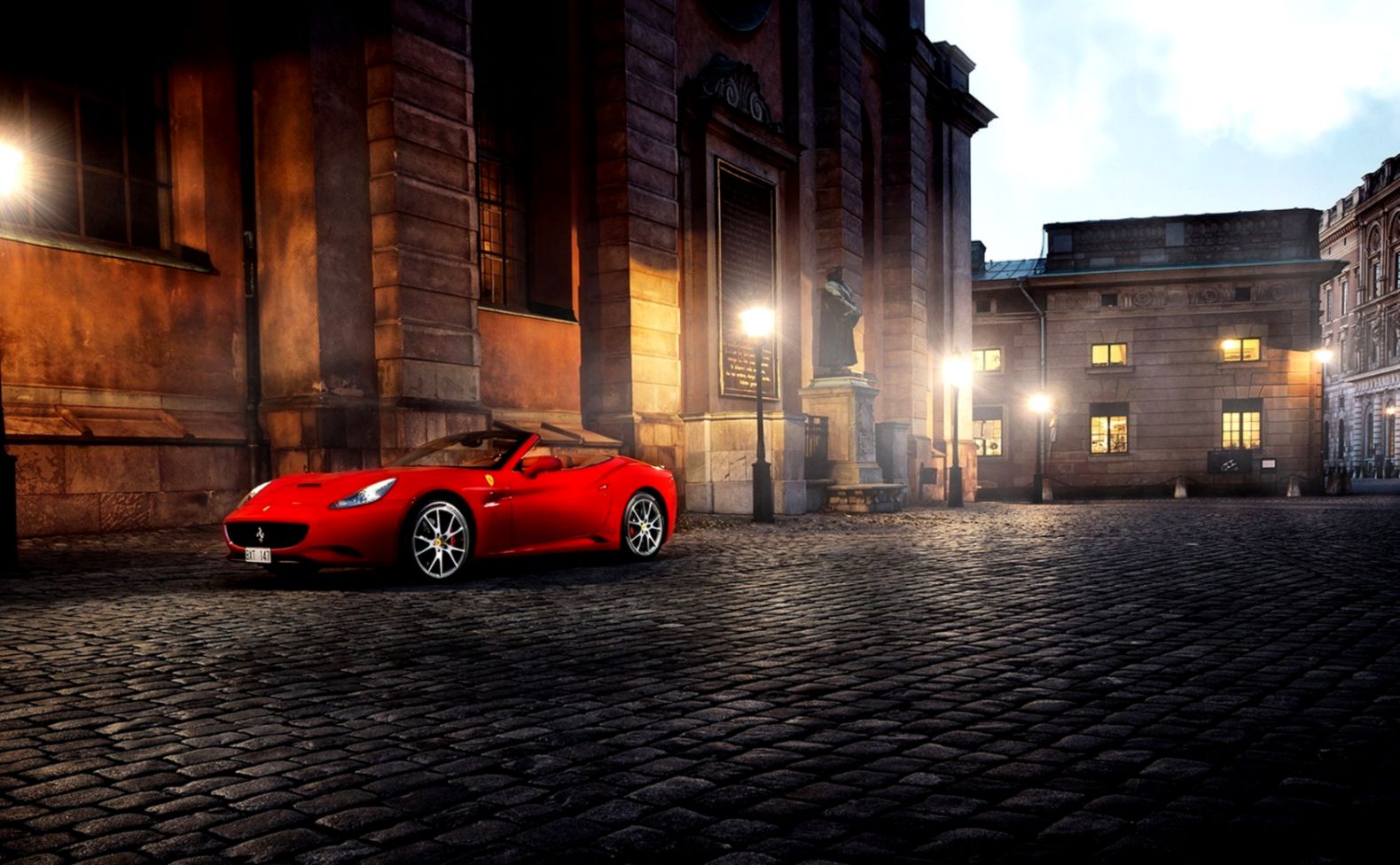 Red Ferrari California City Street Photo HD Wallpaper FreeWallsUp Red Ferrari California City Street Photo HD Wallpaper FreeWallsUp