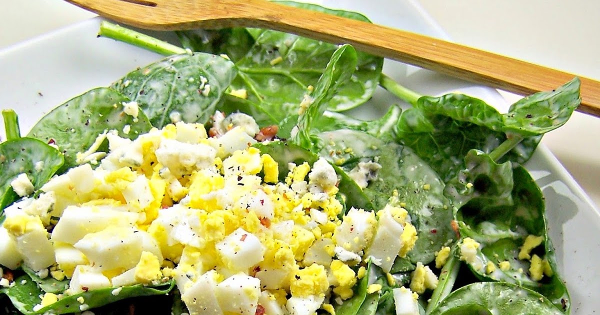 OllaPodrida Spinach Salad with Creamy Bacon Dressing