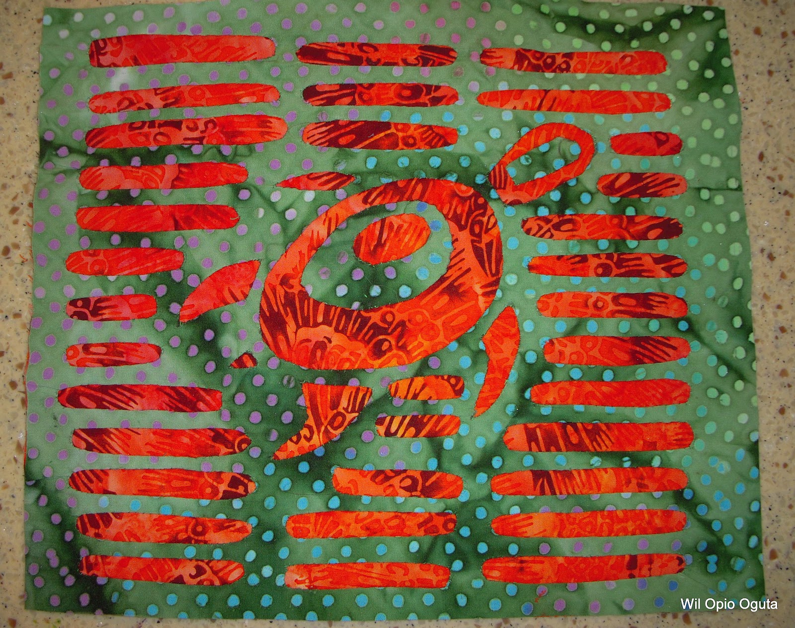 Wil's creative approach Project 5, stage 3, applique