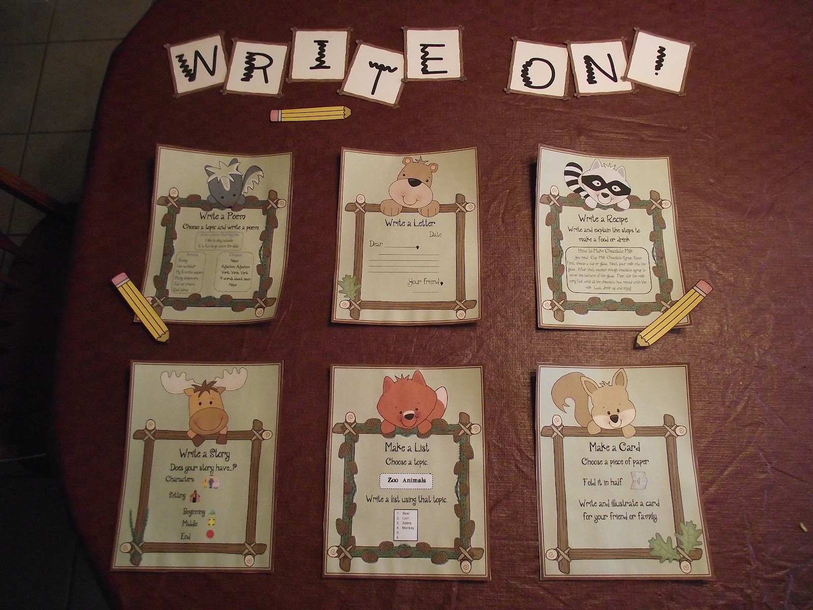 First Grade O.W.L.s Camping/Forest Theme Classroom Ideas