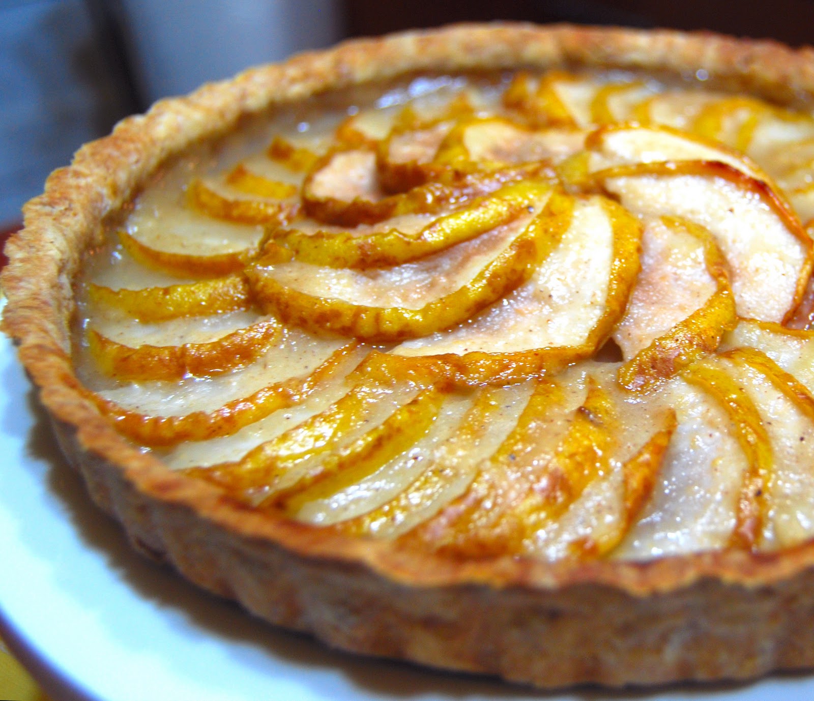 Pear and Almond Tart • Holy Cow! Vegan Recipes