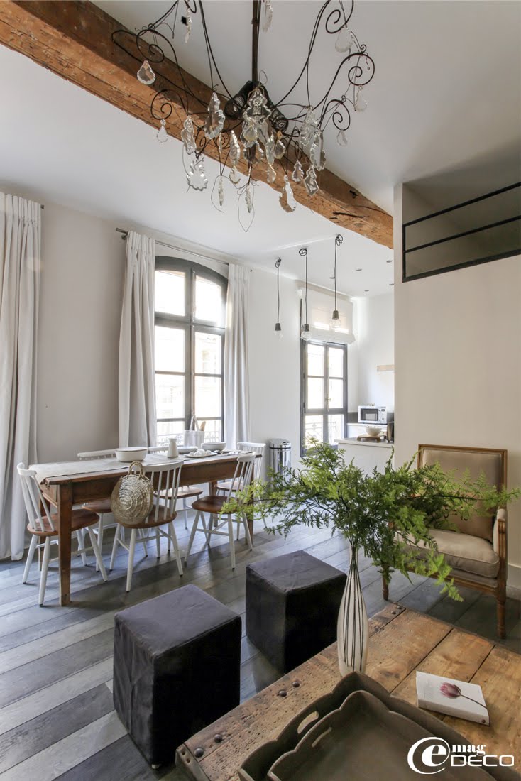 Un appartement rénové en centre ville d’Aix-en-Provence par Nathalie Vingot Mei