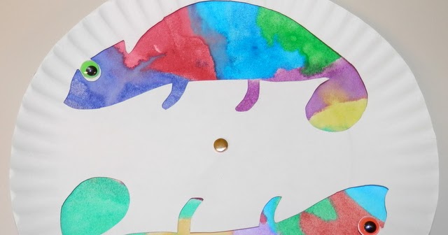 Tippytoe Crafts: Colorful Chameleons