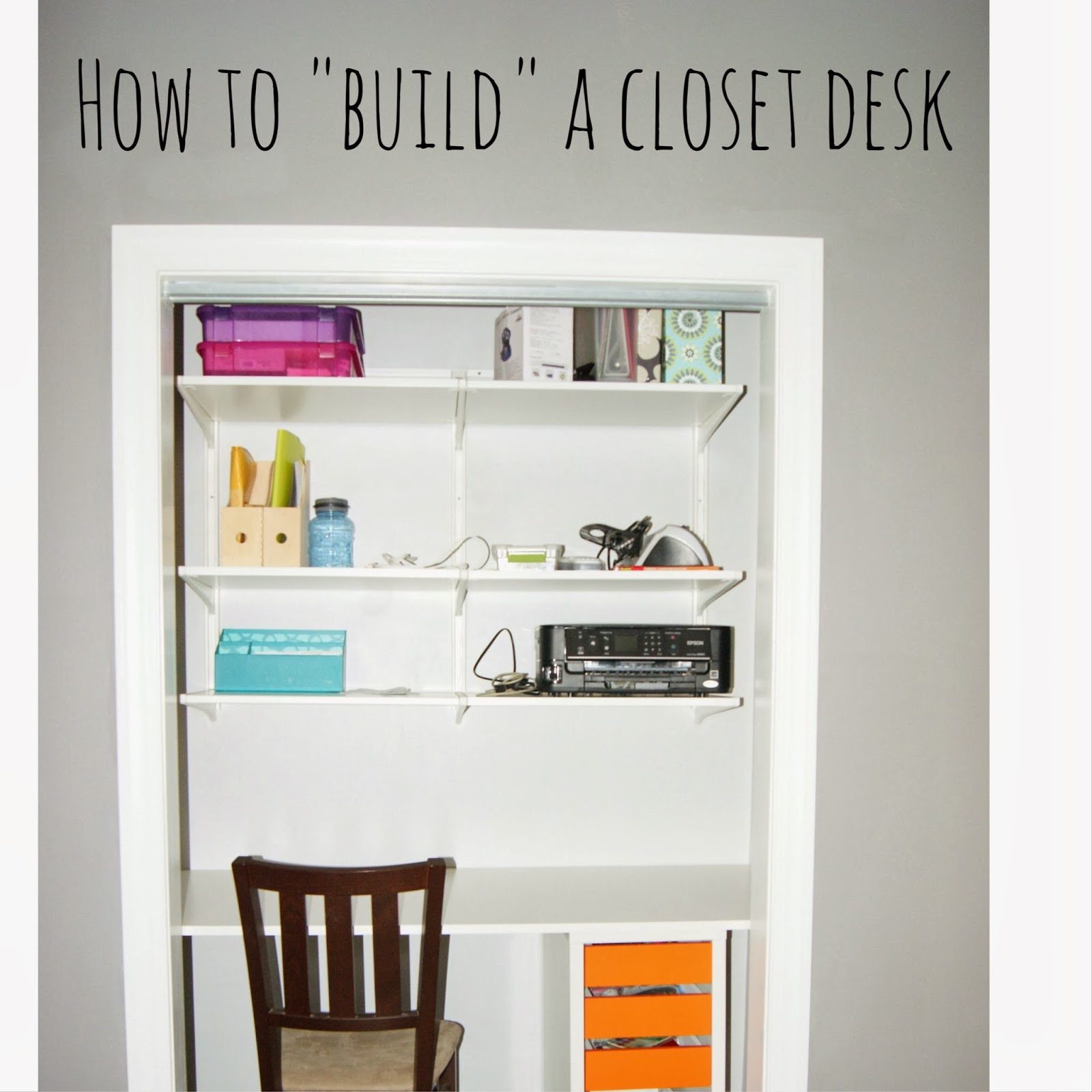 Desk In Closet projects} building a closet desk! - ellis & page Desk In Closet projects} building a closet desk! - ellis & page