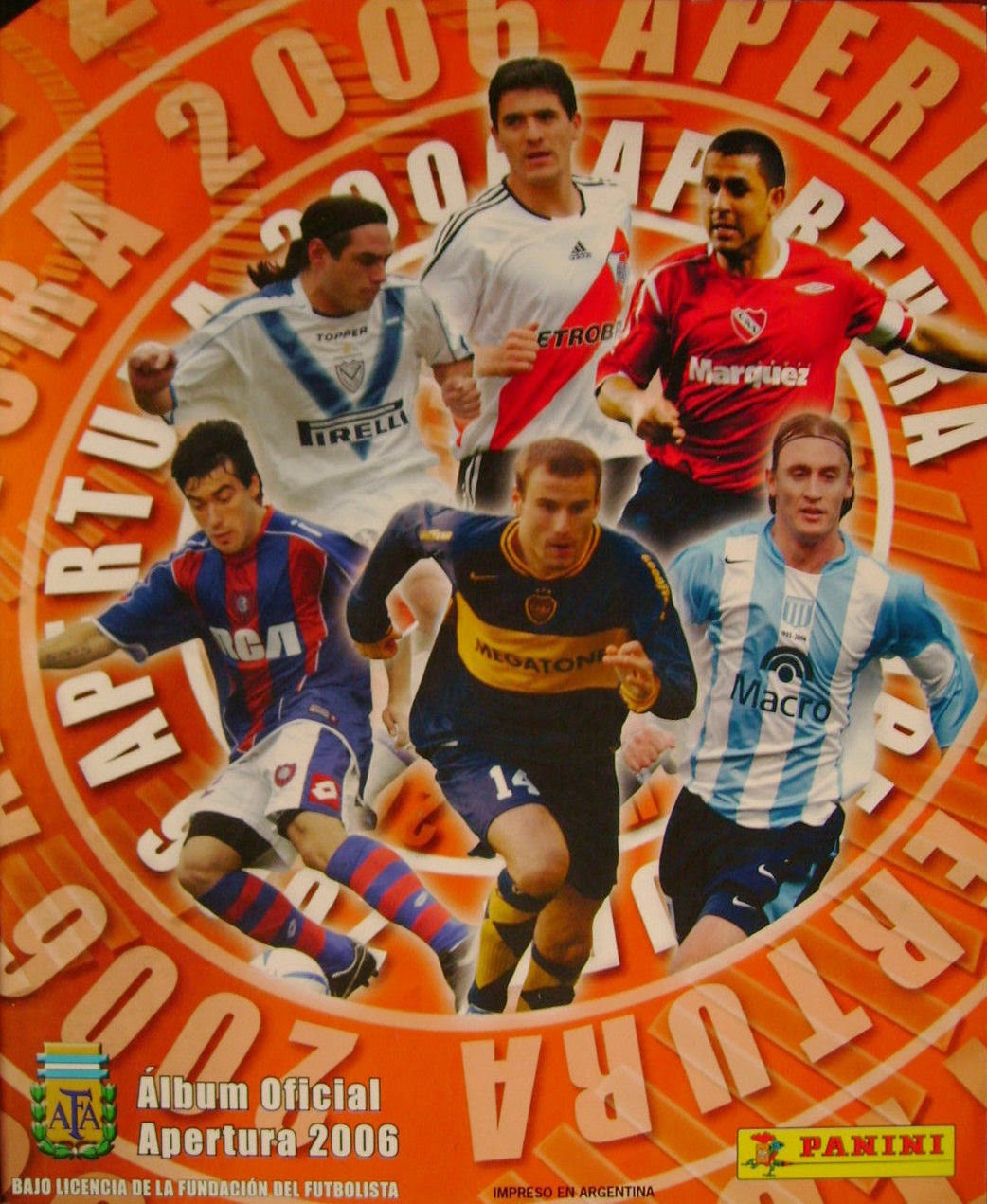 Football Cartophilic Info Exchange Panini (Argentina) Apertura 2006