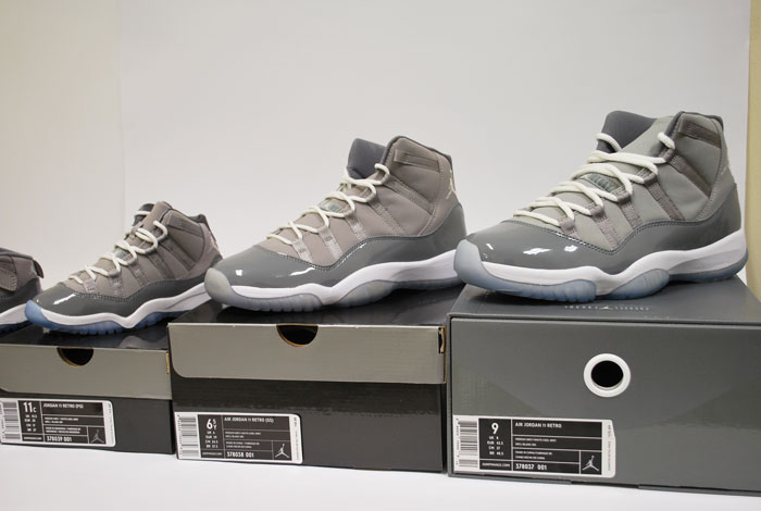 cool grey 11 on feet