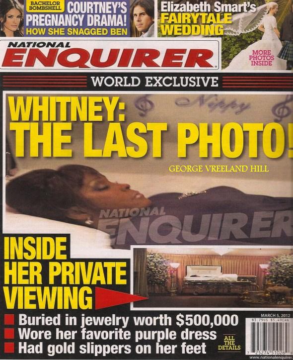 Whitney Houston National Enquirer Casket Photo