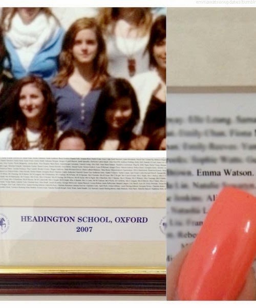 Emma Watson Updates Emma Watson in Headington's school picture from 2007
