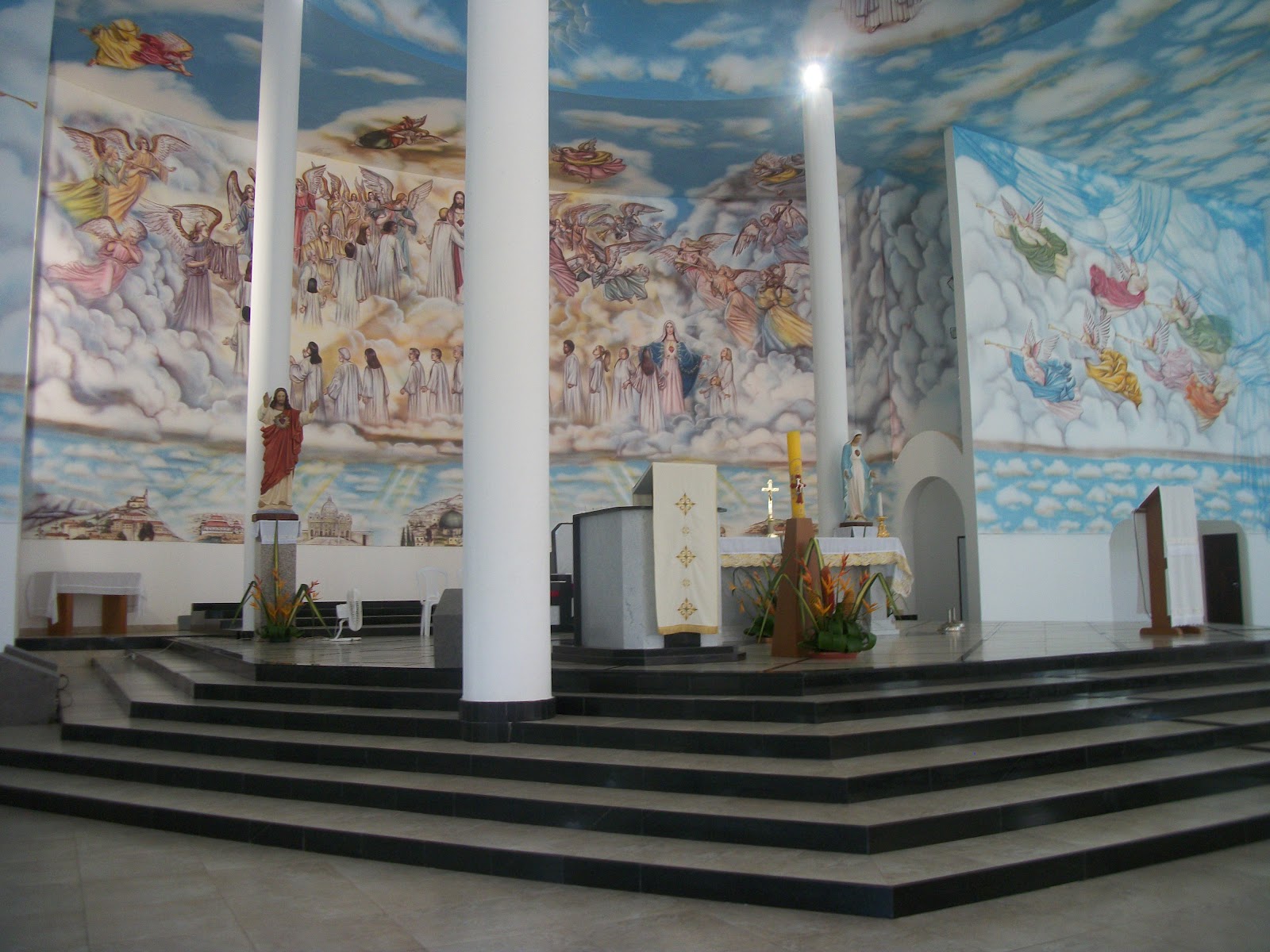 Grupo da visita a comunidade Servos de Maria