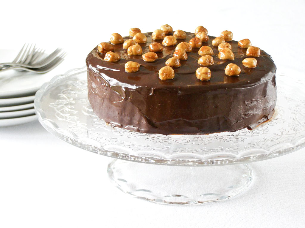 Mocha Hazelnut Torte Cake Recipe — Dishmaps