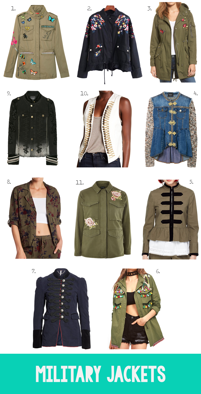 La Lilú Military Jackets for Fall