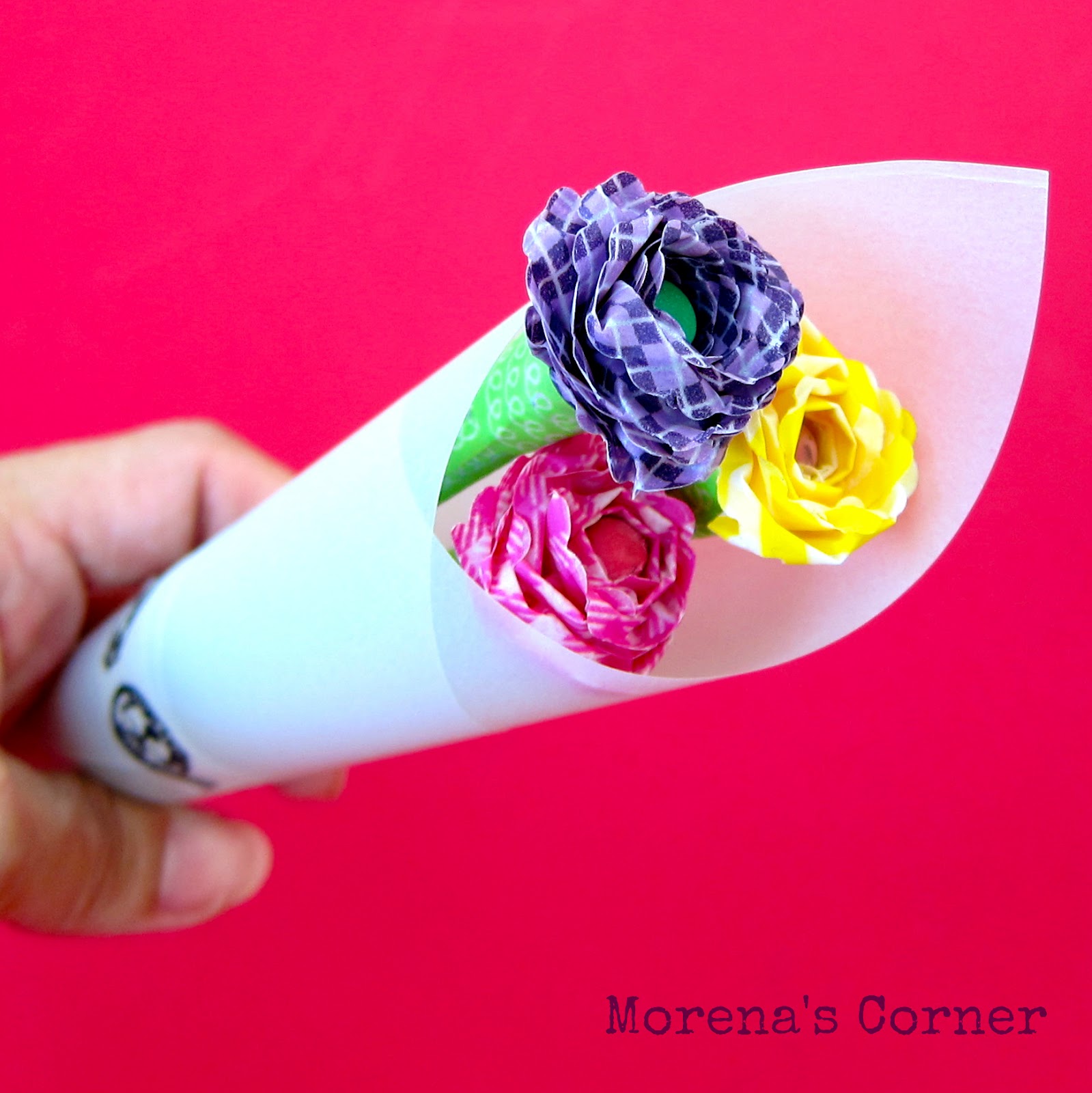Washi Tape Flowers{Morena's Corner}