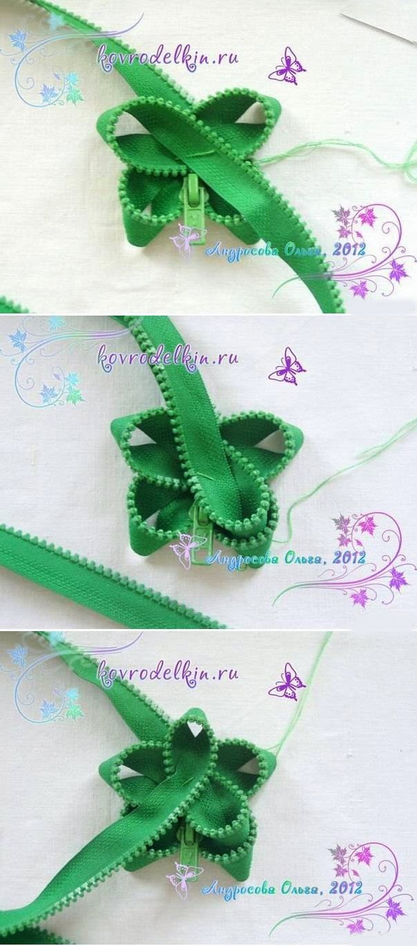 Popular DIY Crafts Blog How to Make Simple Zipper Flower Brooch