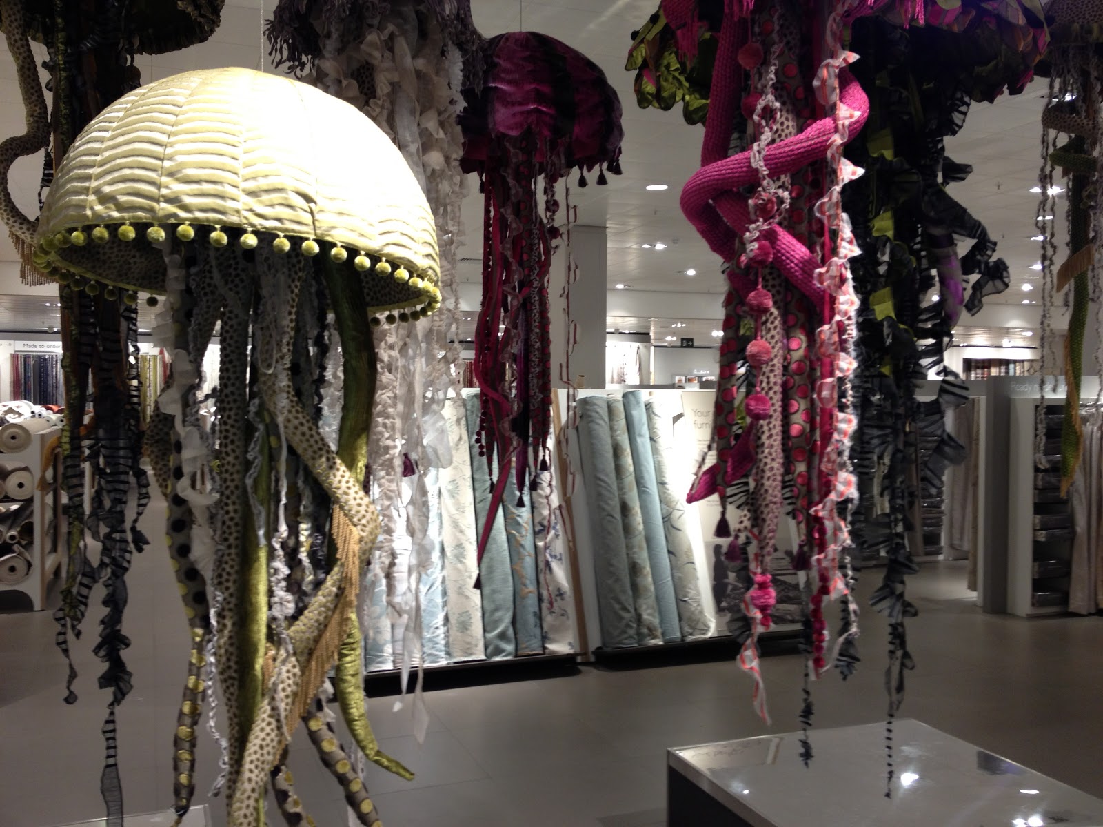 DM Design John Lewis, Cheadle... What a great Fabric display!