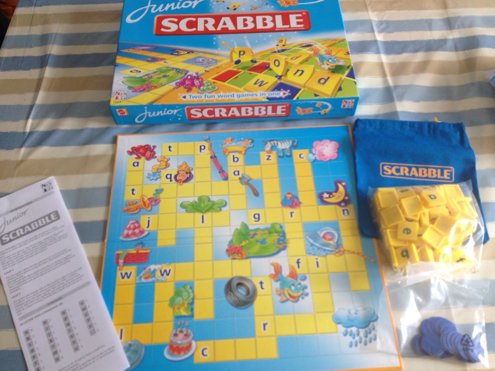 Junior Scrabble Spare Replacement Parts Tokens Tiles etc Scrabble Jr Mattel 