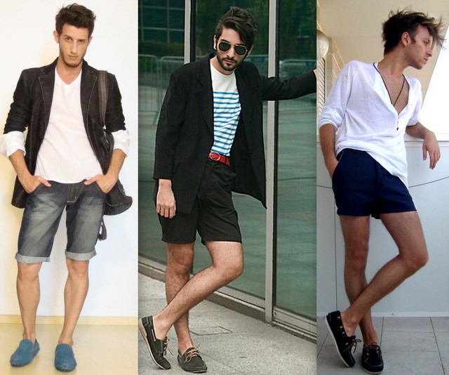 mocassim com bermuda